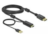 Нови модели и предложения за  кабели: DeLock HDMI to DisplayPort 1.2 Cable 3m 85965