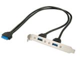 Lindy 2 Port USB 3.0 Back Plate адаптери power USB Цена и описание.
