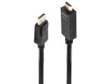 Lindy DisplayPort to HDMI 10.2G Cable 0.5m кабели видео DisplayPort / HDMI Цена и описание.