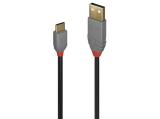 Описание и цена на Lindy USB 2.0 Type A to C Cable 0.5m, Anthra Line