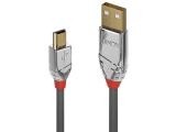  кабели: Lindy USB 2.0 Type A to Mini-B Cable 2m, Cromo Line