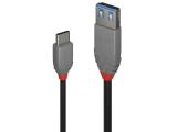 Описание и цена на Lindy USB 3.2 Type C to A Adapter Cable 0.15m, 10Gbps, Anthra Line