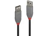 Lindy USB 2.0 Type A Cable 0.5m, Anthra Line кабели USB кабели USB-A Цена и описание.