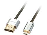 Lindy CROMO Slim High Speed HDMI to Micro HDMI Cable with Ethernet 2m кабели видео HDMI / Micro HDMI Цена и описание.