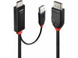 Описание и цена на Lindy HDMI to Display Port 4K60Hz Adapter Cable 2m