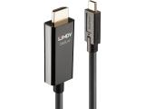  кабели: Lindy USB Type C to HDMI 4K60 Adapter Cable with HDR 5m