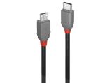  кабели: Lindy USB 2.0 Type C to Micro-B Cable 0.5m, Anthra Line