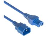  кабели: ACT IEC C14 to IEC C15 Power Cable 2m - Blue