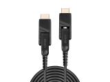 Описание и цена на Lindy Fibre Optic Hybrid Micro-HDMI 4K60 Cable with Detachable HDMI & DVI Connectors 50m