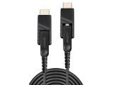 Описание и цена на Lindy Fibre Optic Hybrid Micro-HDMI 4K60 Cable with Detachable HDMI & DVI Connectors 30m