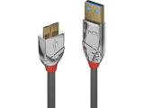 Описание и цена на Lindy USB 3.2 Type A to Micro-B Cable 0.5m, 5Gbps, Cromo Line