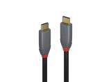  кабели: Lindy USB 3.2 Type C to C Cable 0.5m, 20Gbps, 5A, PD, Anthra Line