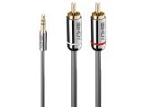 Lindy 3.5mm to Phono Audio Cable 10m, Cromo Line кабели аудио 3.5mm Stereo Jack / RCA Цена и описание.