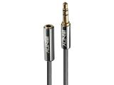 Описание и цена на Lindy 3.5mm Extension Audio Cable 1m, Cromo Line