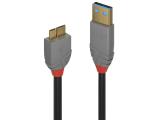 Описание и цена на Lindy USB 3.2 Type A to Micro-B Cable 2m, 5Gbps, Anthra Line