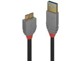 Описание и цена на Lindy USB 3.2 Type A to Micro-B Cable 3m, 5Gbps, Anthra Line