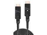  кабели: Lindy Fibre Optic Hybrid Micro-HDMI 4K60 Cable with Detachable HDMI & DVI Connectors 40m