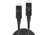  кабели: Lindy Fibre Optic Hybrid Micro-HDMI 4K60 Cable with Detachable HDMI & DVI Connectors 70m