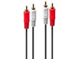 Описание и цена на Lindy 2x Phono/RCA Male Premium Audio Cable 10m