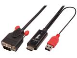 Описание и цена на Lindy HDMI to VGA Adapter Cable 2m 