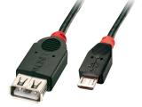 Описание и цена на Lindy USB 2.0 Type Micro-B to A OTG Cable 1m