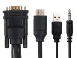 VCom VGA M / HDMI M Video Cable 1.8m CG493A-1.8 снимка №3 VCom VGA M / HDMI M Video Cable 1.8m CG493A-1.8 снимка №3