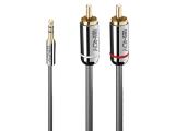 Описание и цена на Lindy 3.5mm to Phono Audio Cable 2m, Cromo Line