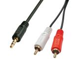 Описание и цена на Lindy 2x Phono to 3.5mm Premium Audio Cable 5m