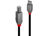 Описание и цена на Lindy USB 2.0 Type C to B Cable 0.5m, Anthra Line