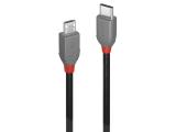 Описание и цена на Lindy USB 2.0 Type C to Micro-B Cable 3m, Anthra Line