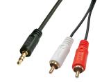 Описание и цена на Lindy Premium 2x Phono to 3.5mm Audio Cable 2m