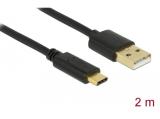 Описание и цена на DeLock USB 2.0 Type-A to Type-C Cable 2m