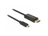  кабели: DeLock DisplayPort 1.2 to USB-C (ST-ST) Video Adapter Cable 2m