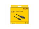 DeLock DisplayPort 1.2 to USB-C (ST-ST) Video Adapter Cable 2m снимка №3 DeLock DisplayPort 1.2 to USB-C (ST-ST) Video Adapter Cable 2m снимка №3