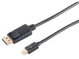 Описание и цена на No-Name Mini DisplayPort 1.2 to DisplayPort 1.2 video cable 2m 10-52035