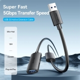 Vention USB 3.0 A (Male) / AC (Female) Active Extension Cable 5M Black - CBMBJ снимка №3