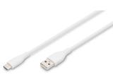 Описание и цена на Digitus USB-A to USB-C Silicone cable 1m - White