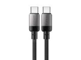  кабели: Acefast Кабел USB-C to USB-C Cable 60W Nylon Braided 1.20m - C9-03 - Black