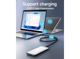 Acefast Кабел USB-C to USB-C Cable 60W Nylon Braided 1.20m - C9-03 - Black снимка №3 Acefast Кабел USB-C to USB-C Cable 60W Nylon Braided 1.20m - C9-03 - Black снимка №3
