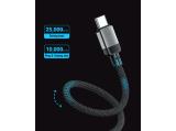 Acefast Кабел USB-C to USB-C Cable 60W Nylon Braided 1.20m - C9-03 - Black снимка №6 Acefast Кабел USB-C to USB-C Cable 60W Nylon Braided 1.20m - C9-03 - Black снимка №6