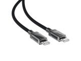 Acefast Кабел USB-C to USB-C Cable 60W Stainless steel in transparent shell 1.2m - C12-03 - Black снимка №3 Acefast Кабел USB-C to USB-C Cable 60W Stainless steel in transparent shell 1.2m - C12-03 - Black снимка №3