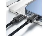 Acefast Кабел USB-C to USB-C Cable 60W Stainless steel in transparent shell 1.2m - C12-03 - Black снимка №4 Acefast Кабел USB-C to USB-C Cable 60W Stainless steel in transparent shell 1.2m - C12-03 - Black снимка №4