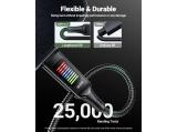 Acefast Кабел USB-C to USB-C Cable 100W 1.2m with LED display - C7-03 - Black снимка №2