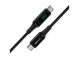 Нови модели и предложения за  кабели: Acefast Кабел USB-C to USB-C Cable 100W 2m with digital display - C6-03 - Black