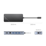 Orico Orico докинг станция Portable Docking station M.2 SATA/NVMe - HDMI, USB3.2-A x 1, USB-C (10Gbps) x 1,USB-C (PD100W), USB2.0-A x 2, LAN - OM28PR-G2-BK OM28PR-G2-BK NEW снимка №2 Orico Orico докинг станция Portable Docking station M.2 SATA/NVMe - HDMI, USB3.2-A x 1, USB-C (10Gbps) x 1,USB-C (PD100W), USB2.0-A x 2, LAN - OM28PR-G2-BK OM28PR-G2-BK NEW снимка №2