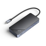  : Orico Orico докинг станция Portable Docking station M.2 SATA/NVMe - HDMI, USB3.2-A x 2, USB-C (10Gbps) x 1,USB-C (PD100W), SD/TF - OM28P-G2-BK OM28P-G2-BK NEW