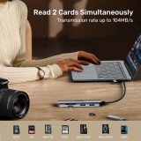 Unitek Unitek хъб HUB USB-C/USB-A 3 port uHUB P5+ - USB3.0 x 3, Card reader, Aluminium - H1320AGY01 H1320AGY01 NEW снимка №6 Unitek Unitek хъб HUB USB-C/USB-A 3 port uHUB P5+ - USB3.0 x 3, Card reader, Aluminium - H1320AGY01 H1320AGY01 NEW снимка №6