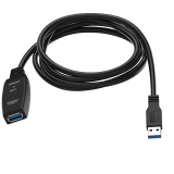 VCom VCom Кабел удължение USB 3.0 AM / AF Active Extension Cable 5M Black - CU827A-5.0m CU827A-5.0m NEW снимка №2 VCom VCom Кабел удължение USB 3.0 AM / AF Active Extension Cable 5M Black - CU827A-5.0m CU827A-5.0m NEW снимка №2