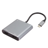 : VCom VCom докинг станция Docking Station USB-C 4-in-1 - CU450S - HDMI x 2, USB2.0, USB-C PD3.0 100W, MST CU450S NEW