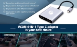 VCom VCom докинг станция Docking Station USB-C 4-in-1 - CU450S - HDMI x 2, USB2.0, USB-C PD3.0 100W, MST CU450S NEW снимка №3 VCom VCom докинг станция Docking Station USB-C 4-in-1 - CU450S - HDMI x 2, USB2.0, USB-C PD3.0 100W, MST CU450S NEW снимка №3
